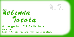 melinda totola business card